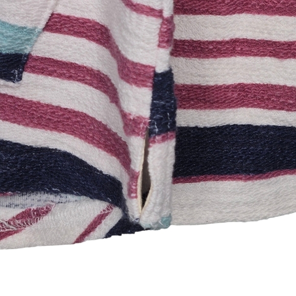 Indigo Poppy Women's Colorful Striped Haciendo Hooded Sweatshirt Size Large - Picture 3 of 9